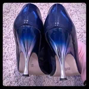 Pointy Toe metallic ombré pump